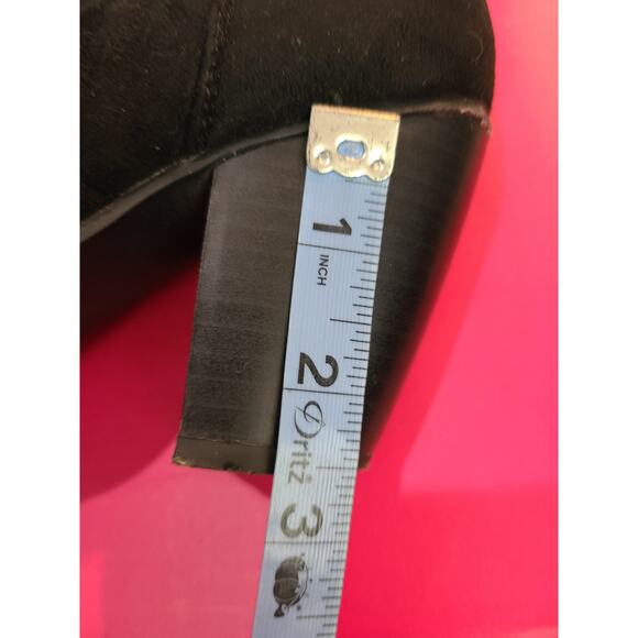 Shoe dazzle size 7 womens black kymber boots - Picture 7 of 7